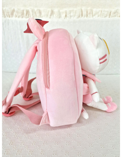 Ghiozdan personalizat fetita Pisi cu papusica detasabila