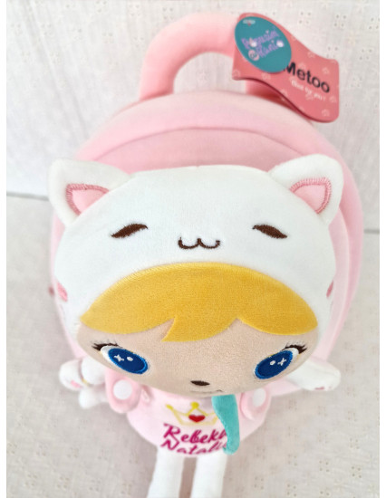 Ghiozdan personalizat fetita Pisi cu papusica detasabila