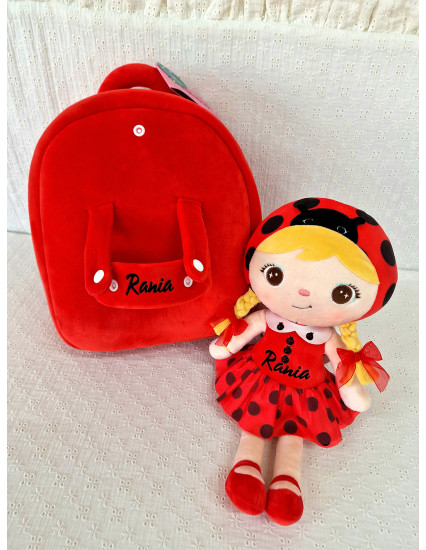 Ghiozdan personalizat fetita Buburuza cu...