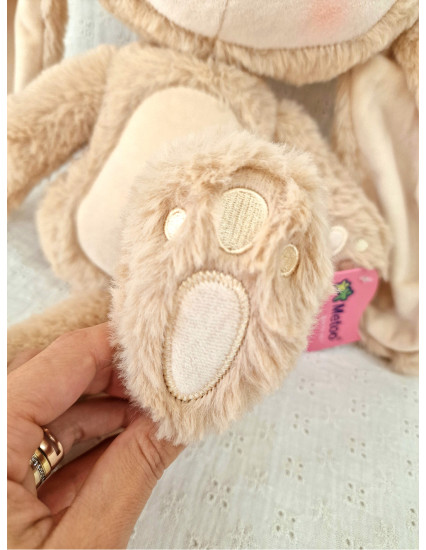 Papusa personalizata fetita Iepuras Blanos Bej 2