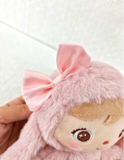 Papusa mica Iepuras blanos roz