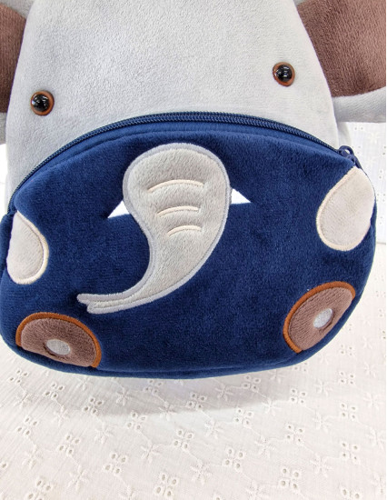 Ghiozdan personalizat baietel Elefant