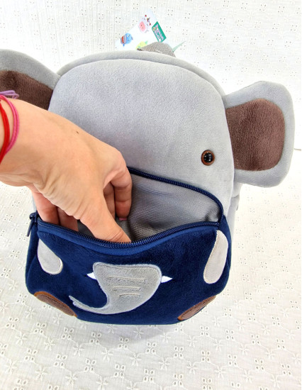 Ghiozdan personalizat baietel Elefant