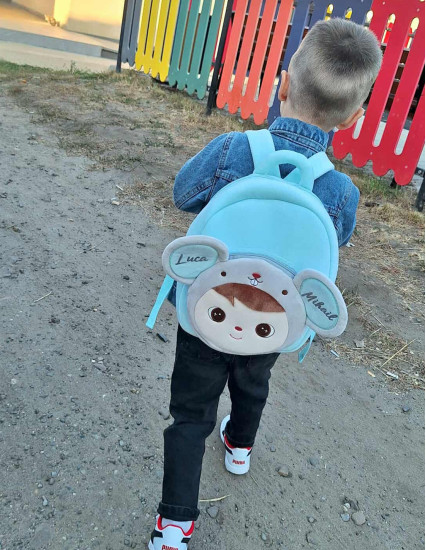 Ghiozdan personalizat baietel Soricel