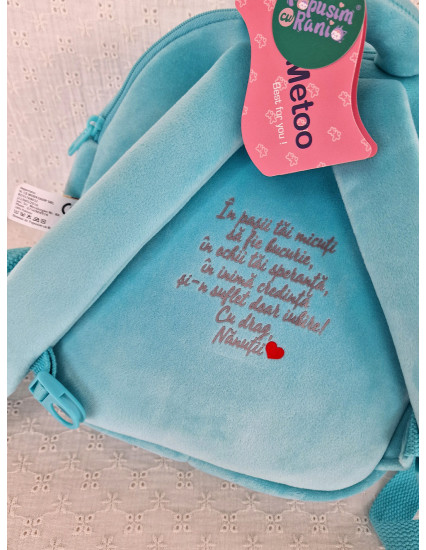 Ghiozdan personalizat băieți Iepur Păpușim