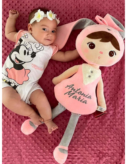 Papusa personalizata fetita XL Iepuras 2