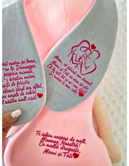 Papusa personalizata fetita XL Iepuras