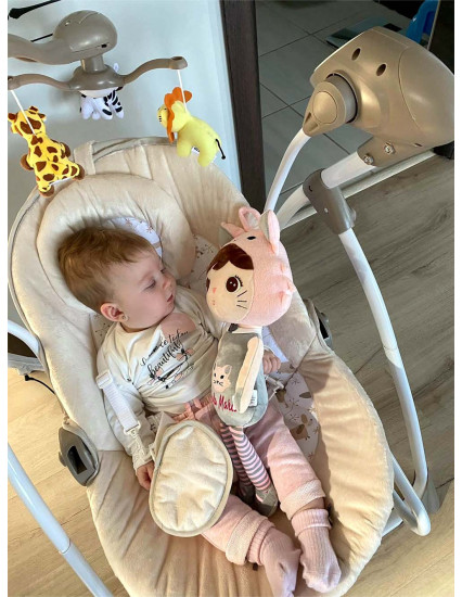 Papusa personalizata fetita Pisica Roz