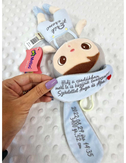 Papusa mica personalizata baietel Iepur