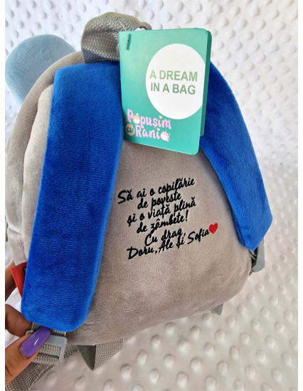 Ghiozdan personalizat baietel Rato