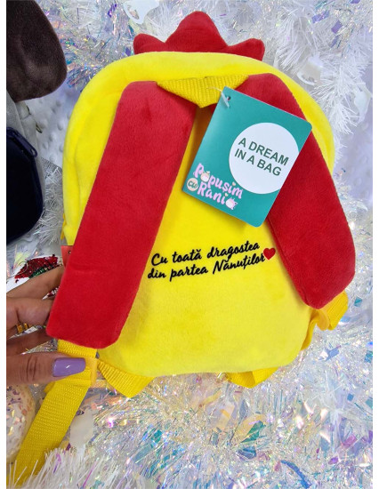 Ghiozdan personalizat fetita/baietel Puiut