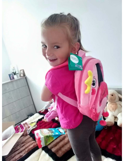Ghiozdan personalizat fetita Flamingo 2