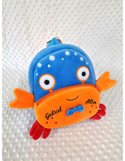 Ghiozdan personalizat baietel Crabusor