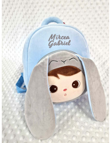 Ghiozdan personalizat baietel Iepur