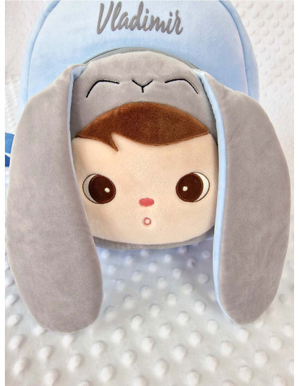 Ghiozdan personalizat baietel Iepur