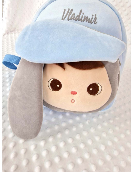 Ghiozdan personalizat baietel Iepur