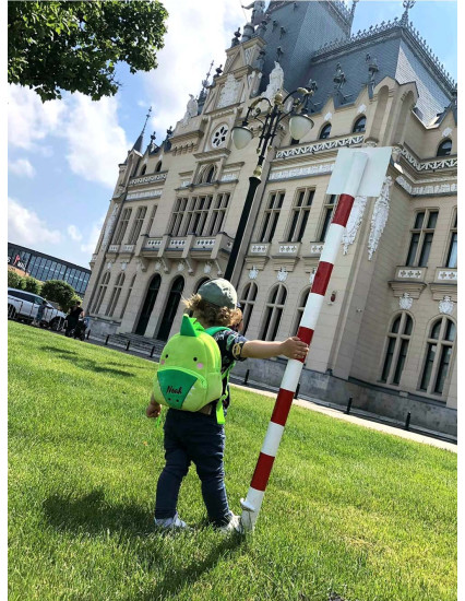 Ghiozdan personalizat baietel Dino 2