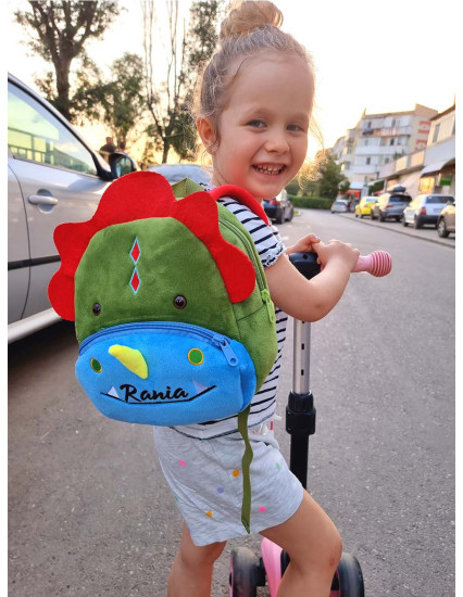 Ghiozdan personalizat baietel Croco