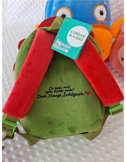 Ghiozdan personalizat baietel Croco