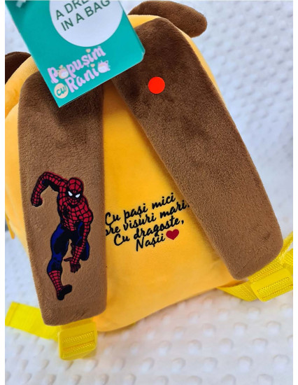 Ghiozdan personalizat baietel Catel