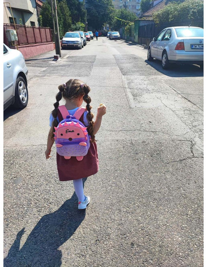 Ghiozdan personalizat fetita Arici