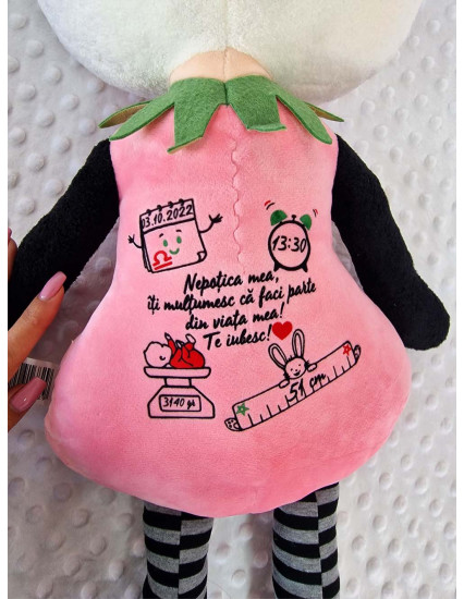 Papusa personalizata fetita Panda XL