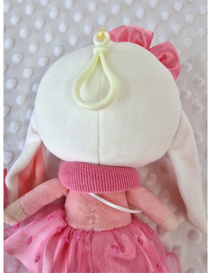 Papusa mica personalizata fetita Iepuras cu fustita