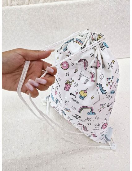 Saculet gradinita personalizat cu nume din Bumbac 40cm x... 2