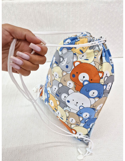 Saculet gradinita personalizat cu nume din Bumbac 40cm x... 2