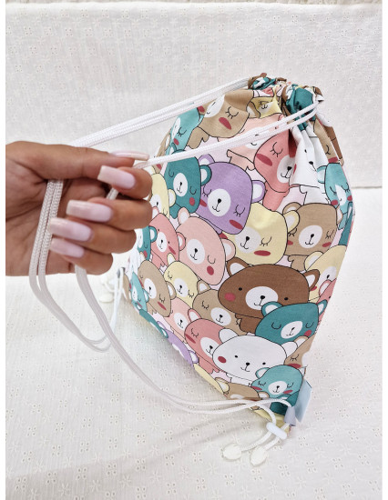 Saculet gradinita personalizat cu nume din Bumbac 40cm x... 2