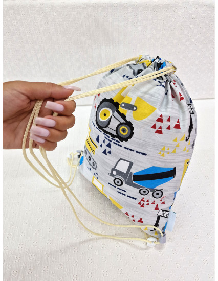 Saculet gradinita personalizat cu nume din Bumbac 40cm x... 2