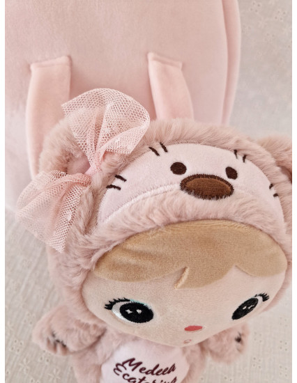 Ghiozdan personalizat fetita Ursulica cu papusica detasabila