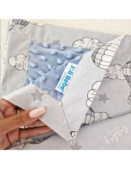 Paturica personalizata cu 2 fete din plus minky...