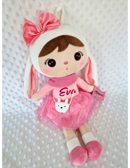 Papusa personalizata fetita Iepuras Fustita
