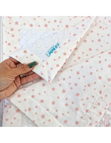 Paturica personalizata cu 2 fete din plus minky...