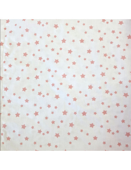 Paturica personalizata cu 2 fete din plus minky si bumbac, 100x100 cm, stelute roz