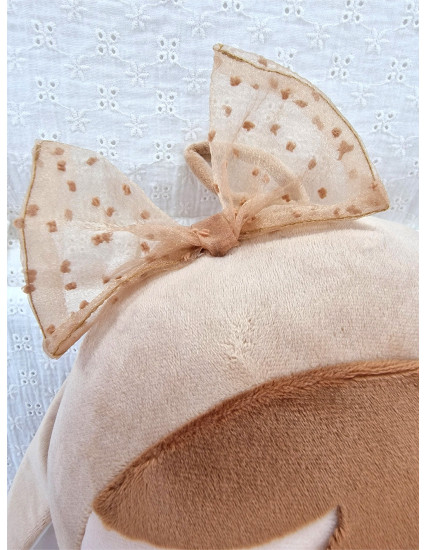 Papusa personalizata fetita Iepuras Bej cu...