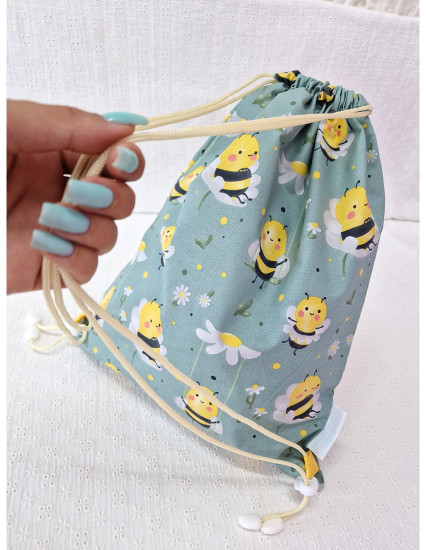 Saculet gradinita personalizat cu nume din Bumbac 40cm x... 2