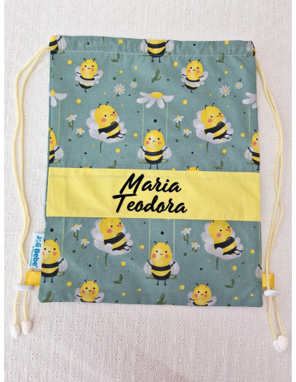 Saculet gradinita personalizat cu nume din...