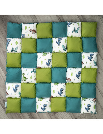 Cort de joaca Teepee, verde cu turcoaz si...