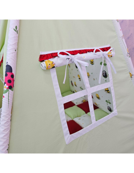 Cort de joaca Teepee, buburuze si albinute