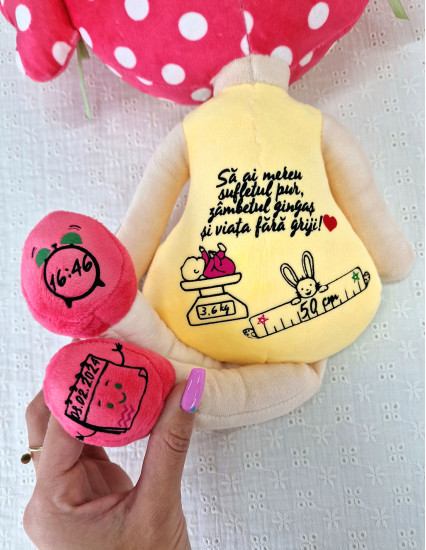 Papusa personalizata fetita Bombonica