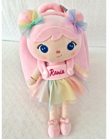 Ghiozdan personalizat Fetita Papusim cu...