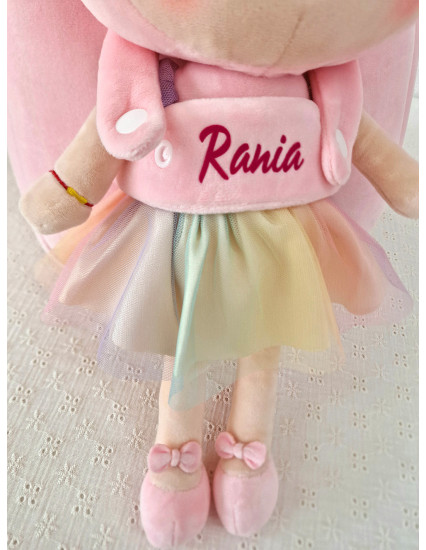 Ghiozdan personalizat Fetita Papusim cu...